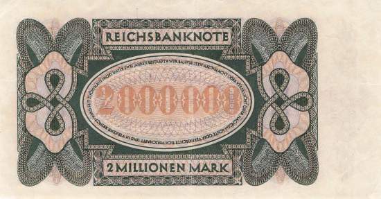 2 Millionen Mark 1923 ro.89a Ka